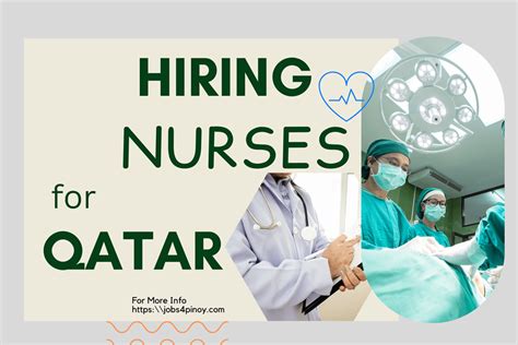 poea jobs in qatar|Qatar, Nurse Work, Jobs in POEA .